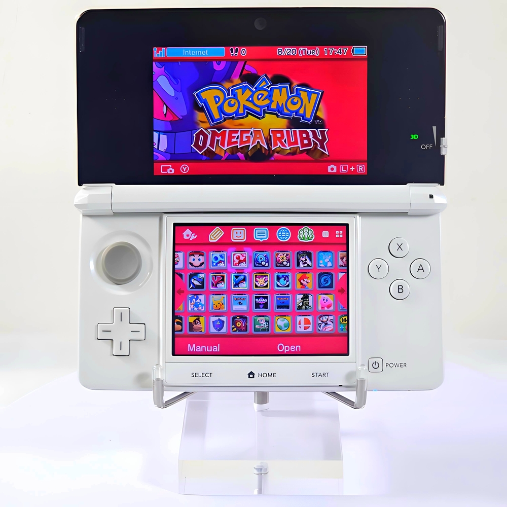 Nintendo 3DS White Handheld Console | Plug & Play | Accessories & Content